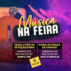 Atrações musicais animam feiras livres neste final de semana