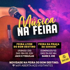 Música anima feiras livres neste final de semana