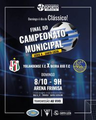 Arena Frimisa sediará final da Série A do Campeonato Municipal no domingo