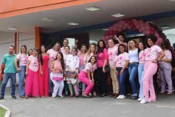 Ação do Outubro Rosa no Hospital Municipal Madalena Calixto