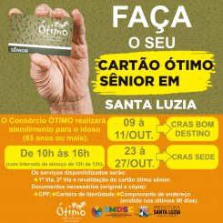 Prefeitura promove ação para facilitar acesso ao cartão ótimo para idosos