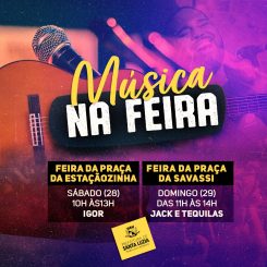 Final de semana animado nas feiras livres da cidade