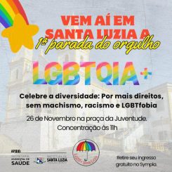 Primeira Parada LGBTQIAPN+ em Santa Luzia Celebra Diversidade e Luta Contra o Preconceito