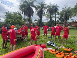 Corpo de Bombeiros e Defesa Civil participam de treinamento em preparação para o período chuvoso