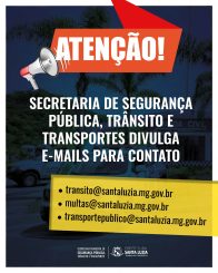 Secretaria de Segurança Pública, Trânsito e Transportes divulga e-mails para contato