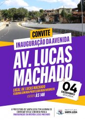 Inauguração da Avenida Lucas Machado, no Bairro Londrina, será na próxima segunda-feira