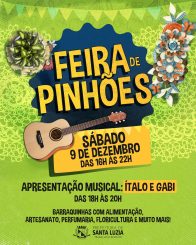 Sábado (9) tem feira livre na Praça de Pinhões