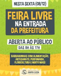 Feira da Prefeitura será na próxima sexta (8)