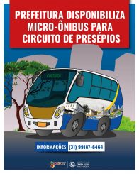 Prefeitura disponibiliza micro-ônibus para visita ao Circuito de Presépios