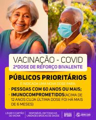 Prefeitura disponibiliza aplicação da dose de reforço da vacina bivalente contra a covid-19