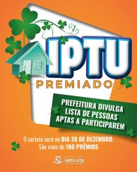 Prefeitura divulga lista de pessoas aptas a participarem do IPTU Premiado