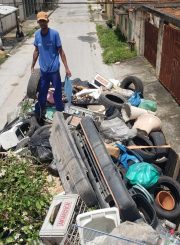 Iniciado mutirão de limpeza no bairro São Benedito para combate a dengue