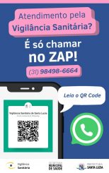 Vigilância Sanitária de Santa Luzia divulga novo canal de comunicação