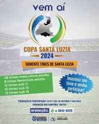 Abertas as inscrições para a Copa Santa Luzia 2024