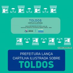 Prefeitura lança cartilha ilustrada sobre toldos