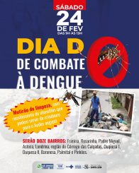 Prefeitura promove “Dia D” de combate à dengue no próximo sábado