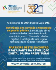 Vem aí o Fórum de Cidades Digitais e Inteligentes da Região Metropolitana de Belo Horizonte