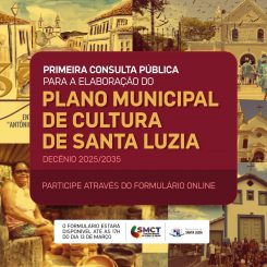 Prefeitura abre a primeira consulta pública para a elaboração do Plano Municipal de Cultura de Santa Luzia