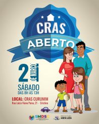CRAS Curumim estará aberto no sábado (2), das 8h às 13h