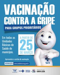 Vacinação contra a gripe começa na segunda-feira (25)