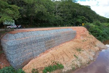 Prefeitura conclui construção de Gabião na MG20