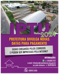 Prefeitura divulga novas datas para pagamento do IPTU 2024