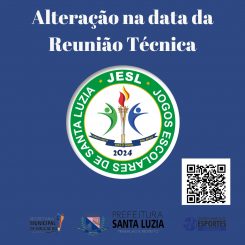 Alterada data da reunião dos Jogos Escolares de Santa Luzia – JESL 2024