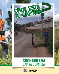 Sede e Distrito divulgam suas programações de capina para esta semana