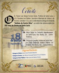 Santa Luzia promove a entrega da “Comenda Castrinho” durante comemoração de seus 332 anos de história