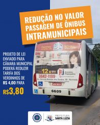Prefeitura de Santa Luzia encaminha projeto de lei que poderá reduzir tarifa de transporte público