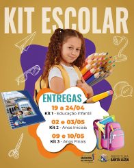 Entrega de kits escolares começa nesta quinta-feira