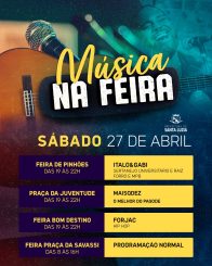 Atrações musicais animam feiras livres neste final de semana