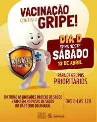 Próximo sábado será o “Dia D” da vacinação contra a gripe