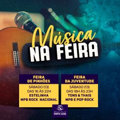 Música e diversão nas feiras de Santa Luzia neste final de semana
