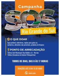 Santa Luzia abraça Rio Grande do Sul