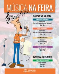 Atrações musicais no sábado e no domingo nas feiras livres de Santa Luzia