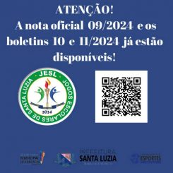 Disponível novo boletim dos Jogos Escolares de Santa Luzia