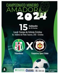 Campo do grêmio recebe disputa pelo Campeonato Mineiro Amador neste sábado