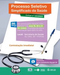 Secretaria de Saúde convoca aprovados em Processo Seletivo para Técnicos de Enfermagem