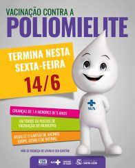Campanha de vacinação contra a poliomielite termina nesta sexta-feira