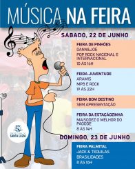 Atrações Musicais nas Feiras Livres de Santa Luzia Neste Final de Semana
