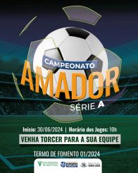 Começa no dia 30 de junho o Campeonato Série A 2024 de Santa Luzia