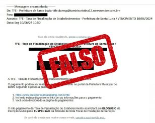 Prefeitura Alerta: Site Falso Cobra Taxas Municipais Indevidas