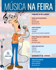 Atrações musicais alegrarão as feiras livres neste final de semana