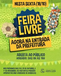 Sexta-feira é dia de feira na porta da Prefeitura