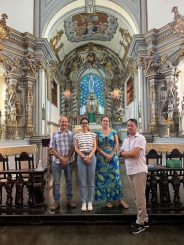 Santa Luzia recebe visita de representante da Invest Minas nas obras de restauro do museu Aurélio Dolabella