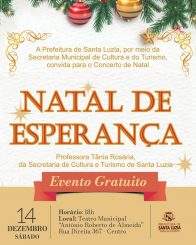 Venha prestigiar o Concerto de Natal 2024 em Santa Luzia