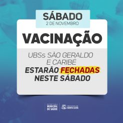 Não haverá postos de vacinação abertos no dia de Finados