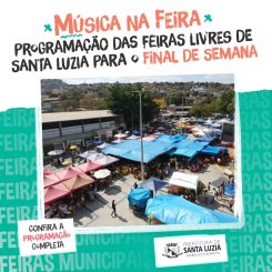Programação das feiras livres de Santa Luzia para o final de semana