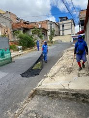Prefeitura intensifica serviços de limpeza e capina no bairro Cristina C